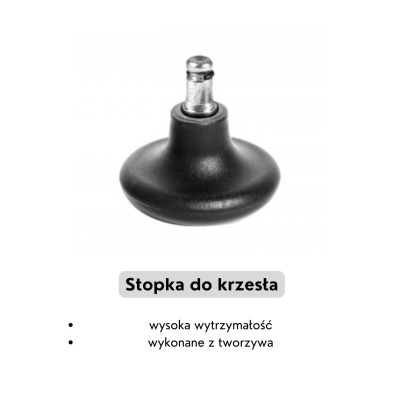 Wysokie krzesło warsztatowe z podnóżkiem na nogi Black 01 H + RING