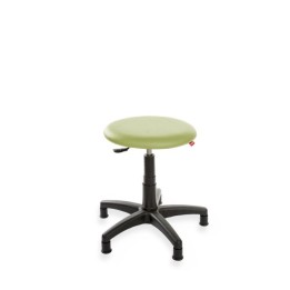 ErgoTab Eco - taboret przemysłowy na stopkach, ekoskóra